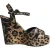Dolce & Gabbana Bruine Luipaard Wedges Enkelsandalen Schoenen
