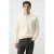 Mango Man regular fit gebreide trui met wol – naturel wit