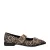 Nelson loafers met panterprint beige/zwart