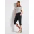 Street One Dames 3/4 broek met omslag in Zwart