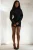 Batwing Mouw Geplooide Bodycon Jurk