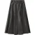 Closed Leather Skirt Army Green