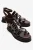 Pelsa Leren Multi Strap Sandaal