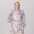 Organza overhemd met bloemenprint en lange mouwen