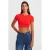 Dames Slim Fit Crop T-Shirt