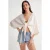 Textuur V-hals Bolero Blouse