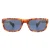 Moncler rechthoek heren Havana blauwe zonnebril