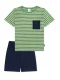 SCHIESSER Nachtkledij ‘ Kids Nightwear ‘  donkerblauw / groen