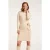 Smashed Lemon 24622 beige gebreide jurk met ronde hals |