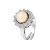 Pink Culture Pearl Ring 9-10 mm Verstelbare zirkoniumoxiden 925