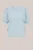 WE Fashion – Dames T-shirt met structuur – Regular fit – Lichtblauw –