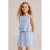 WE Fashion gestreepte mouwloze top lichtblauw
