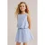 WE Fashion gestreepte mouwloze top lichtblauw