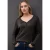 Street One Dames Glitterend shirt met lange mouwen in Bruin