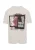 QS Shirt  lichtgrijs / roestrood / zwart