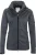 HAKRO 248 Dames Softshell Jas antraciet, Effen