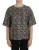 Dolce & Gabbana Dames Grijze Gouden Sleutelprint Zijde Blouse T-shirt