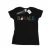 Disney Dames/Dames Donald Duck Letters Katoenen T-Shirt (Zwart)