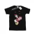Disney Meisjes Donald Duck Liefdeshart Katoenen T-Shirt (Zwart)