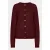 Esqualo gebreid vest met wol – donkerrood