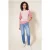 White Stuff Annabel Stripe Tee Pink Multi