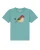 watabout.kids Shirt ‘Vogel’  turquoise / gemengde kleuren