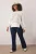 Trendyol Curve Dames Ecru Slogan Lang Relaxed fit Grote maten Sweatshirts