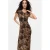 Desigual midi jurk met print – grijsgroen