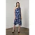 Asymmetrische Satijnen Blouse en Midi Rok Set