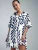St MRLO Blousejurk ‘Nessa’  navy / wit