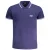 Cavalli Class Polo Shirt Navy Blauw met Witte Logo en Tipped Kraag