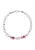 faina Armband  pink / zilver / wit