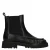 Manfield leren chelsea boots met profielzool – zwart