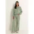 Claudia Sträter high waist wide leg jeans groen