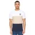 Henleys Heren Henpanel Kleurblok Katoenen T-Shirt (Wit)