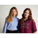 LOOXS 10sixteen kanten rechtvallend T-shirt met tekst – donkerrood