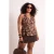 Trendyol Curve Dames Meerkleurig Bloemen Lang Getailleerd Grote maten Blouses