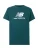 new balance Shirt  petrol / wit