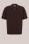 WE Fashion – Heren regular fit vest met rits – Regular fit – Donkerbruin – Katoen –