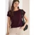 Cecil Dames Shirt met boothals in ajour look in Rood