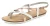 VIVANCE Teenslipper  rose-goud / wit