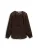 TOM TAILOR Blouse  donkerbruin / zwart