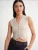 MixRay Gebreide bodywarmer  beige