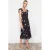 Damesjurken met bloemenprint, mouwloos, casual, normale pasvorm, midi-lengte