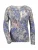 MADELEINE Trui  smoky blue / rosa / zwart / wit