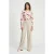 POM Amsterdam Pants – Striped Cream Beige