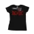 AC/DC Dames/Dames Horns Logo Katoenen T-Shirt (Zwart)
