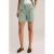 WE Fashion regular waist chino short lichtgroen