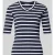 Christian Berg Woman T-shirt met streepmotief en V-hals