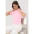TRENDYOLMİLLA Dames Roze Effen Lang Getailleerd T-shirts